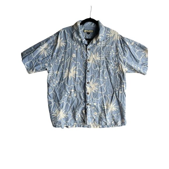 Tommy Bahama Men's Hawaiian Shirt 100% Silk Floral Size XL - Picture 1 of 9